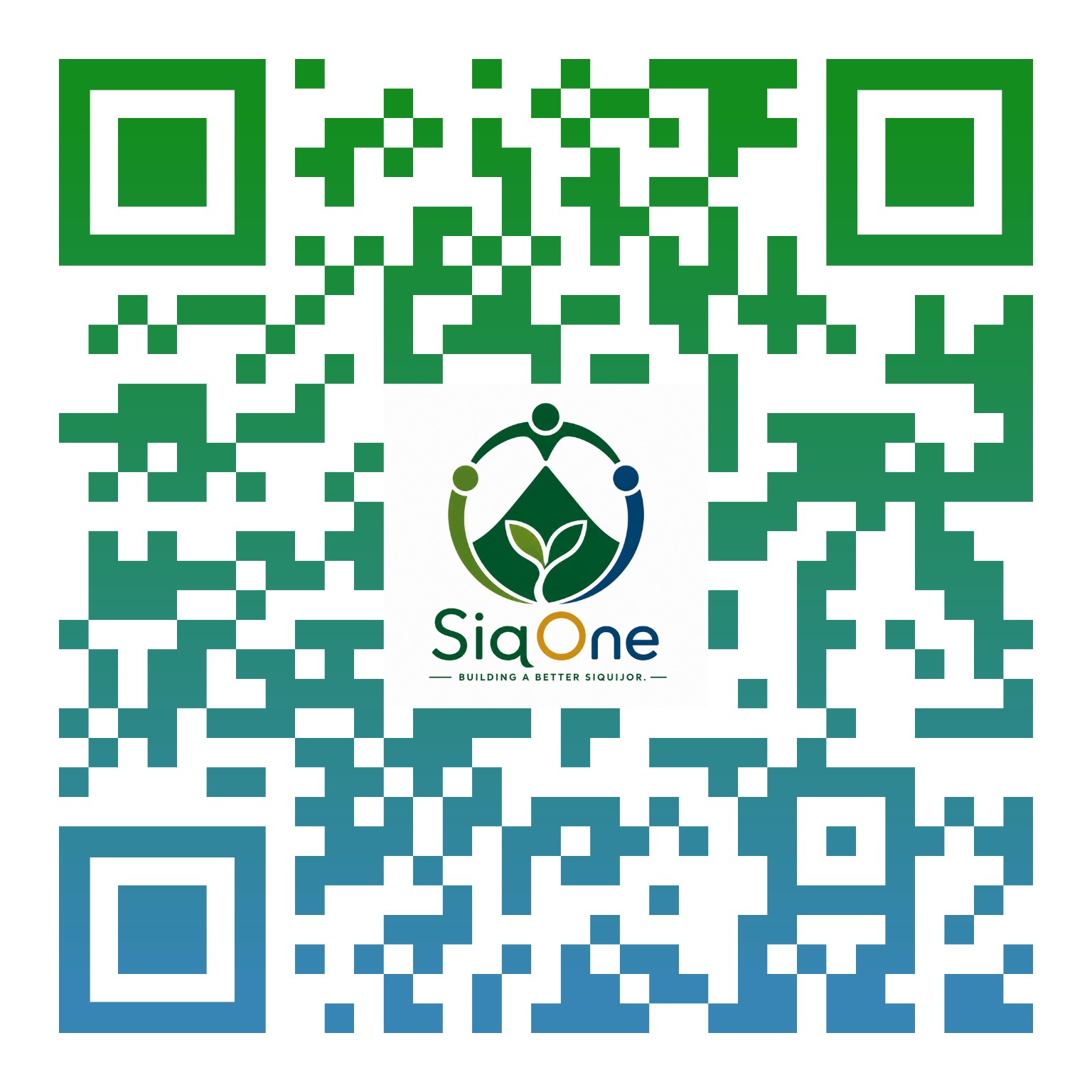 SiqOne QR code linking to the Siquijor water refill map